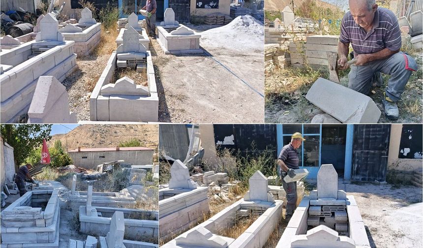 Yarım asırlık taş ustası Canlı: Çırak yetişmemesi nedeniyle bu meslek yok olma tehlikesiyle karşı karşıya