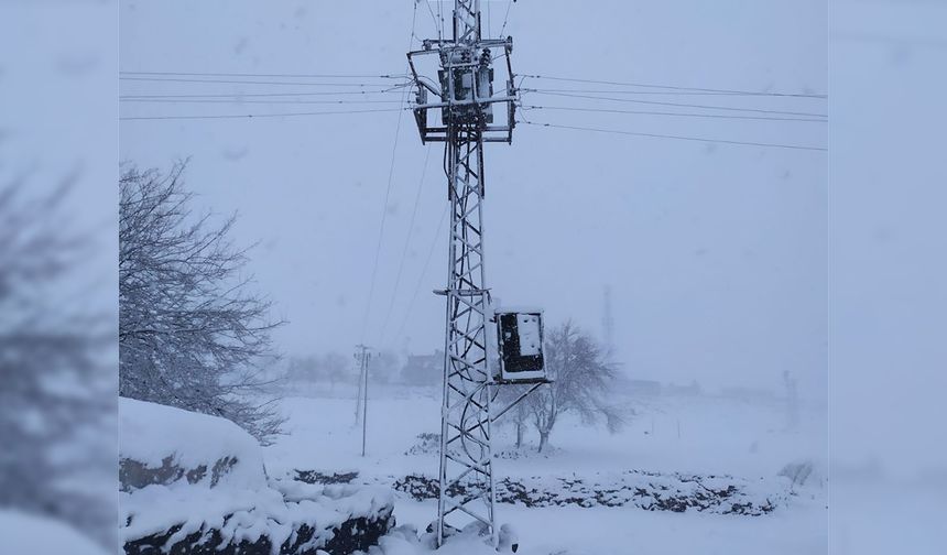 Çınar'da kar yağışı etkili oluyor