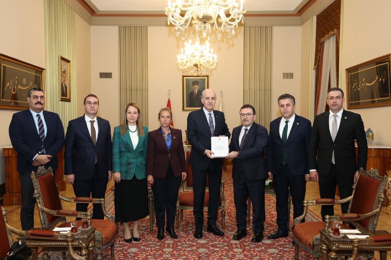 TBMM Başkanı Kurtulmuş Kartalkaya yangını araştırma komisyonunu kabul etti