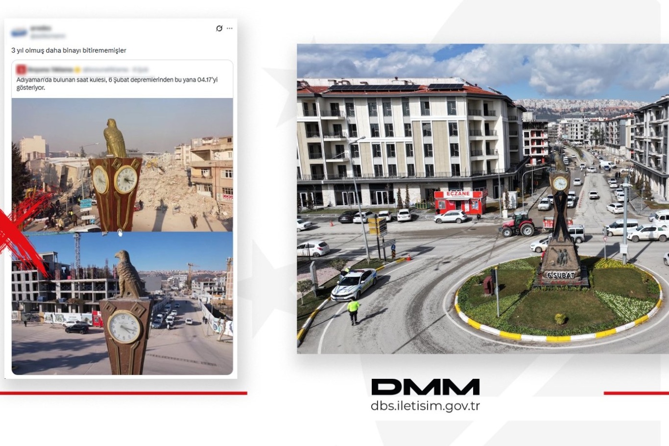 DMM’den “Saat kulesinin çevresindeki inşaatlar hâlâ tamamlanmadı” iddialarına yalanlama