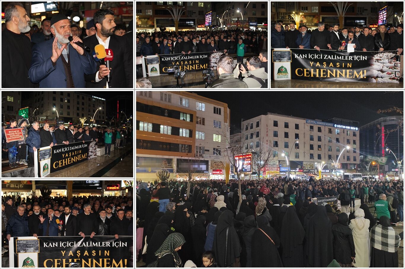 Batman'da binlerce kişi İran'a yönelik saldırıları protesto etti
