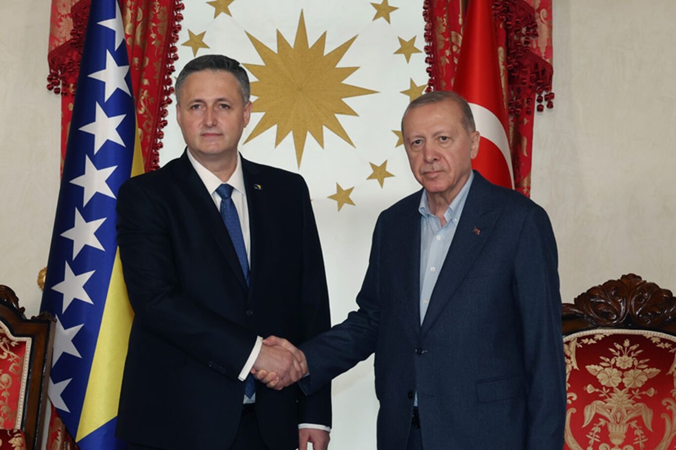 Cumhurbaşkanı Erdoğan, Beçiroviç ile görüştü