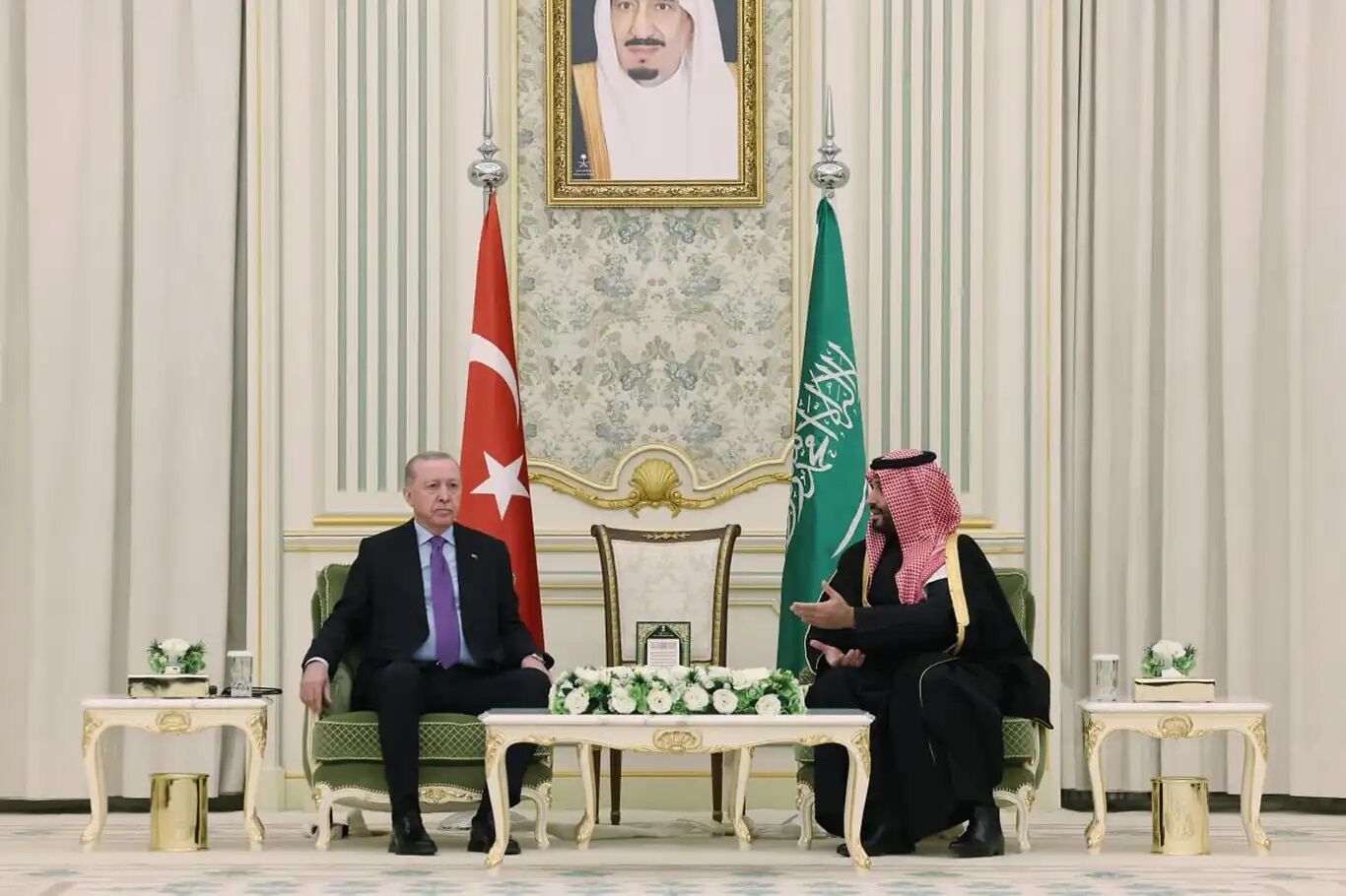 Cumhurbaşkanı Erdoğan Suudi Arabistan Veliaht Prensi Selman ile görüştü