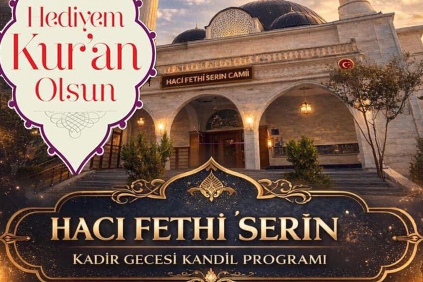Kadir Gecesi’nde “Hediyem Kur’an Olsun” programı: Vatandaşlara Kur’an-ı Kerim hediye edilecek
