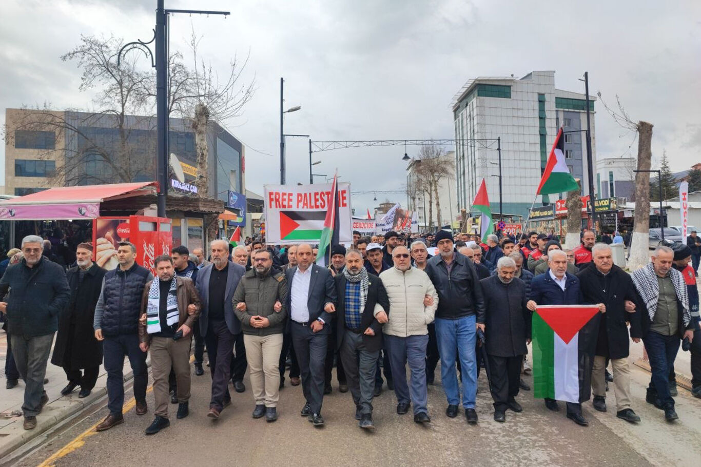 Malatya'da "Bölgemizde işgalci israil ve ABD askerlerini İstemiyoruz" yürüyüşü