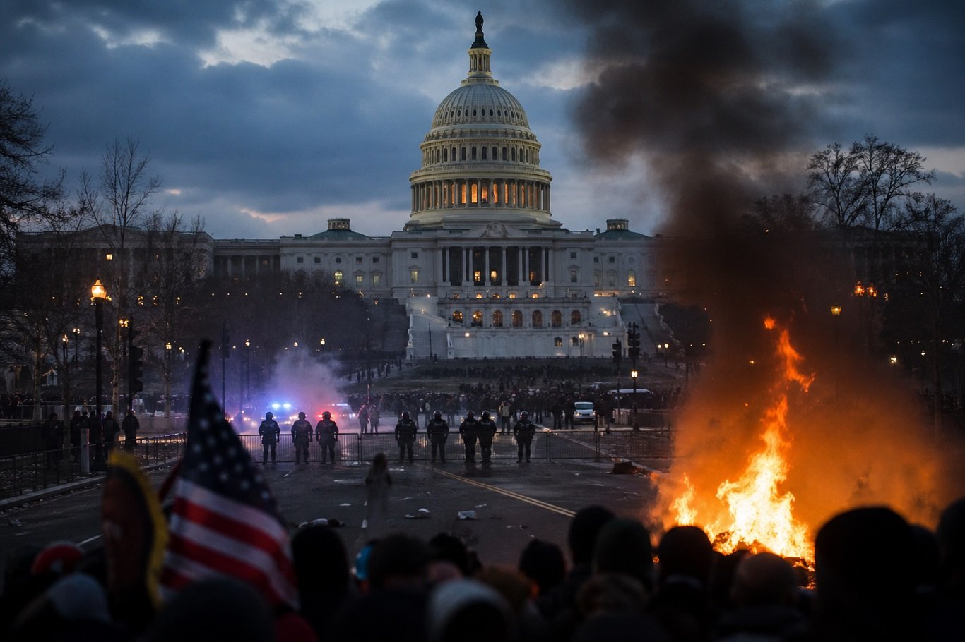 ABD'de siyasi şiddet son 30 yılın zirvesinde: Sistem çöküş sinyalleri veriyor