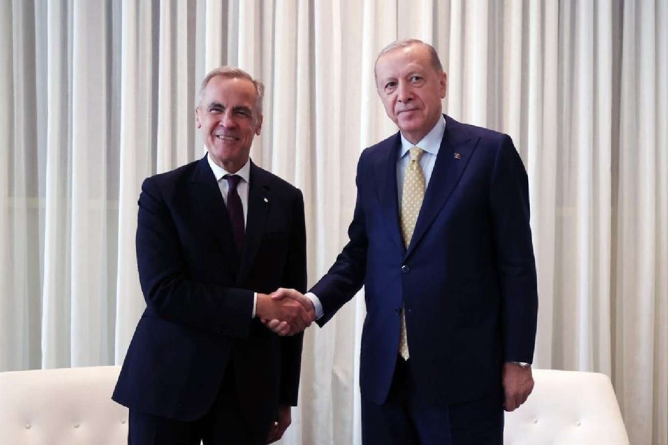 Cumhurbaşkanı Erdoğan, Kanada Başbakanı Carney ile görüştü