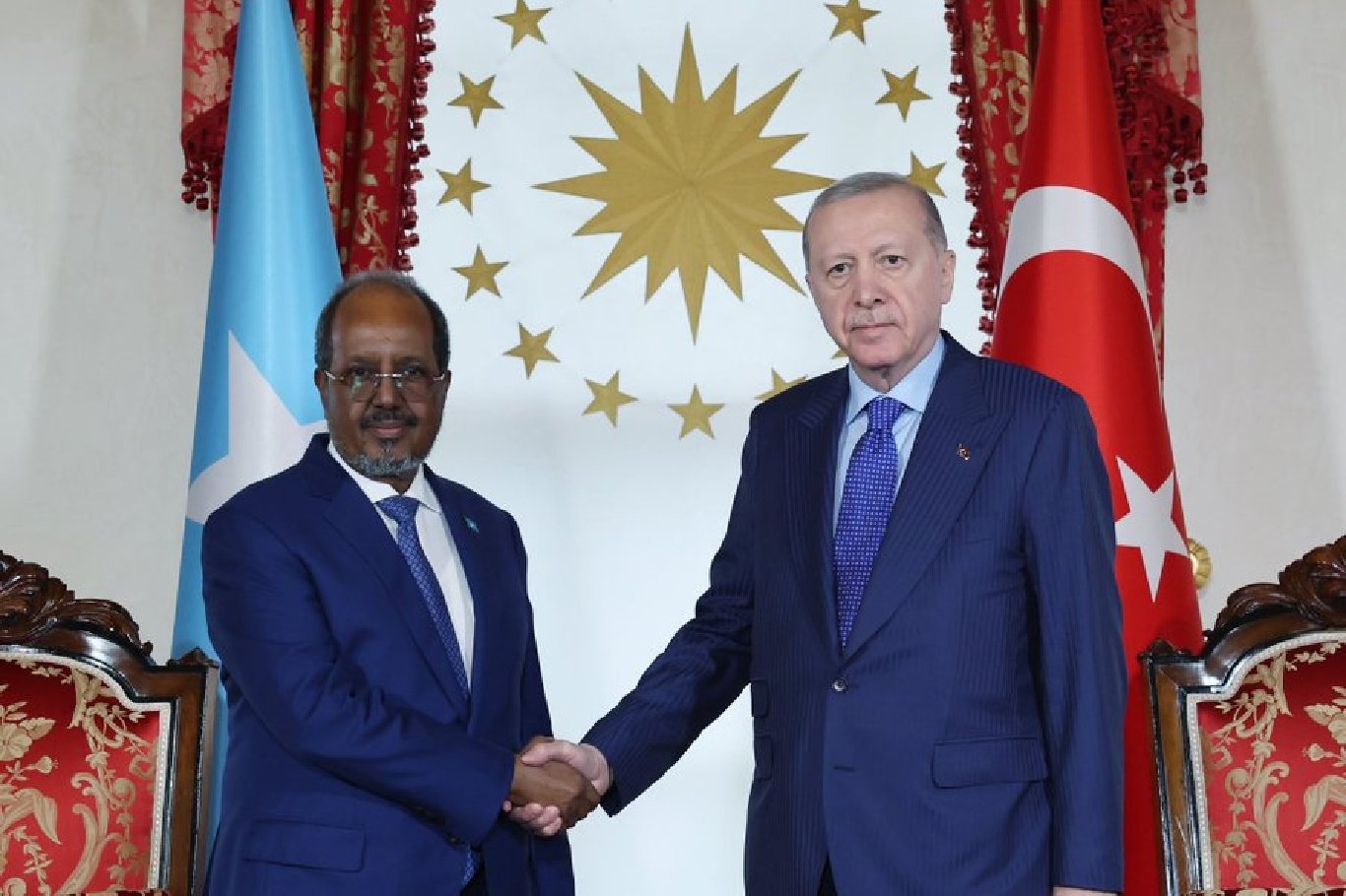 Cumhurbaşkanı Erdoğan, Somali Cumhurbaşkanı Mahmud ile görüştü