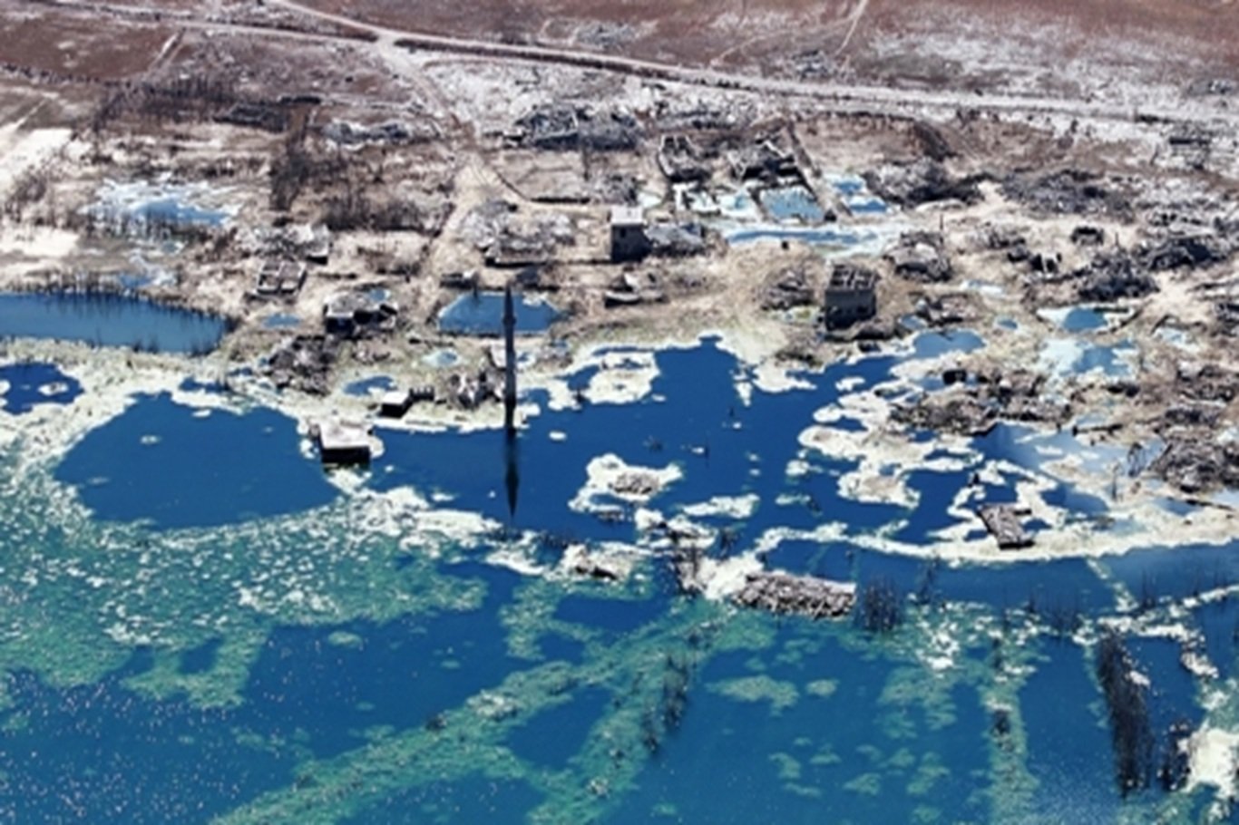 Gümüşören Barajı'nda eski yerleşimler yeniden su altında