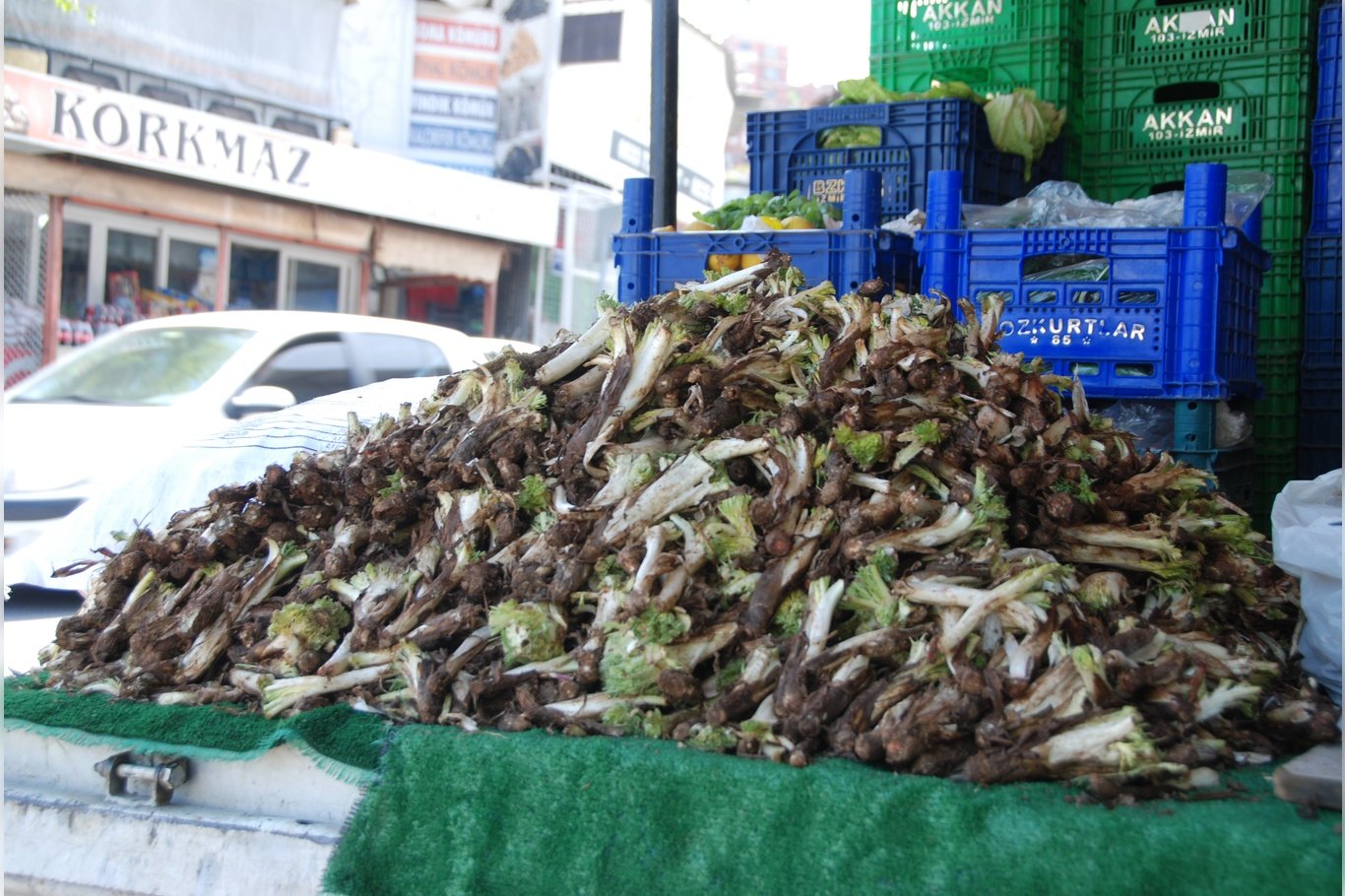 İzmir'de kenger otu tezgâhlarda yerini aldı