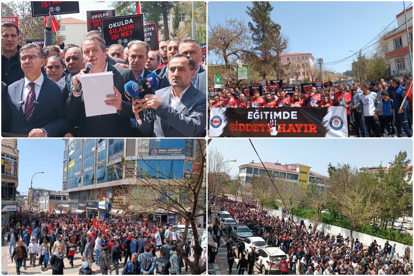 Şanlıurfa'da eğitimde şiddete tepki amacıyla binlerce kişi yürüdü
