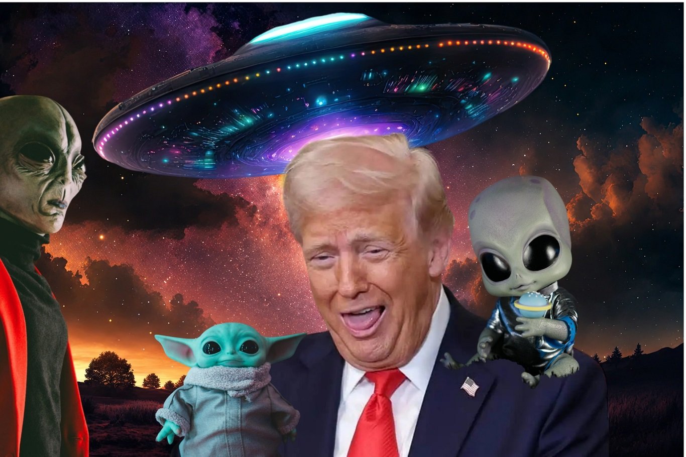 Epstein vahşetini örtbas etmek için çırpınan Trump, bu defada UFO ve uzaylıları alet etti
