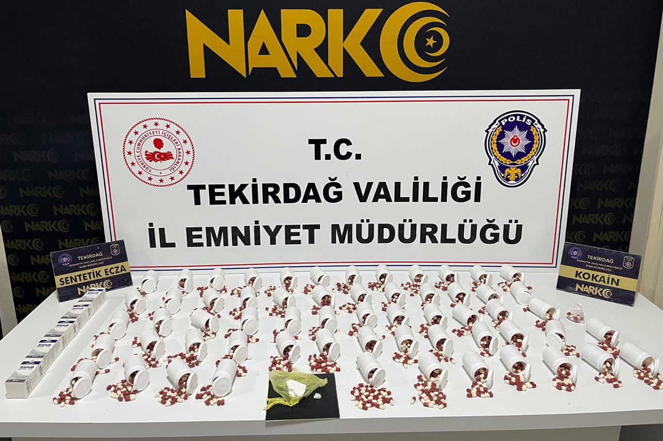 Tekirdağ'da uyuşturucu operasyonları: 133 kişiye işlem yapıldı