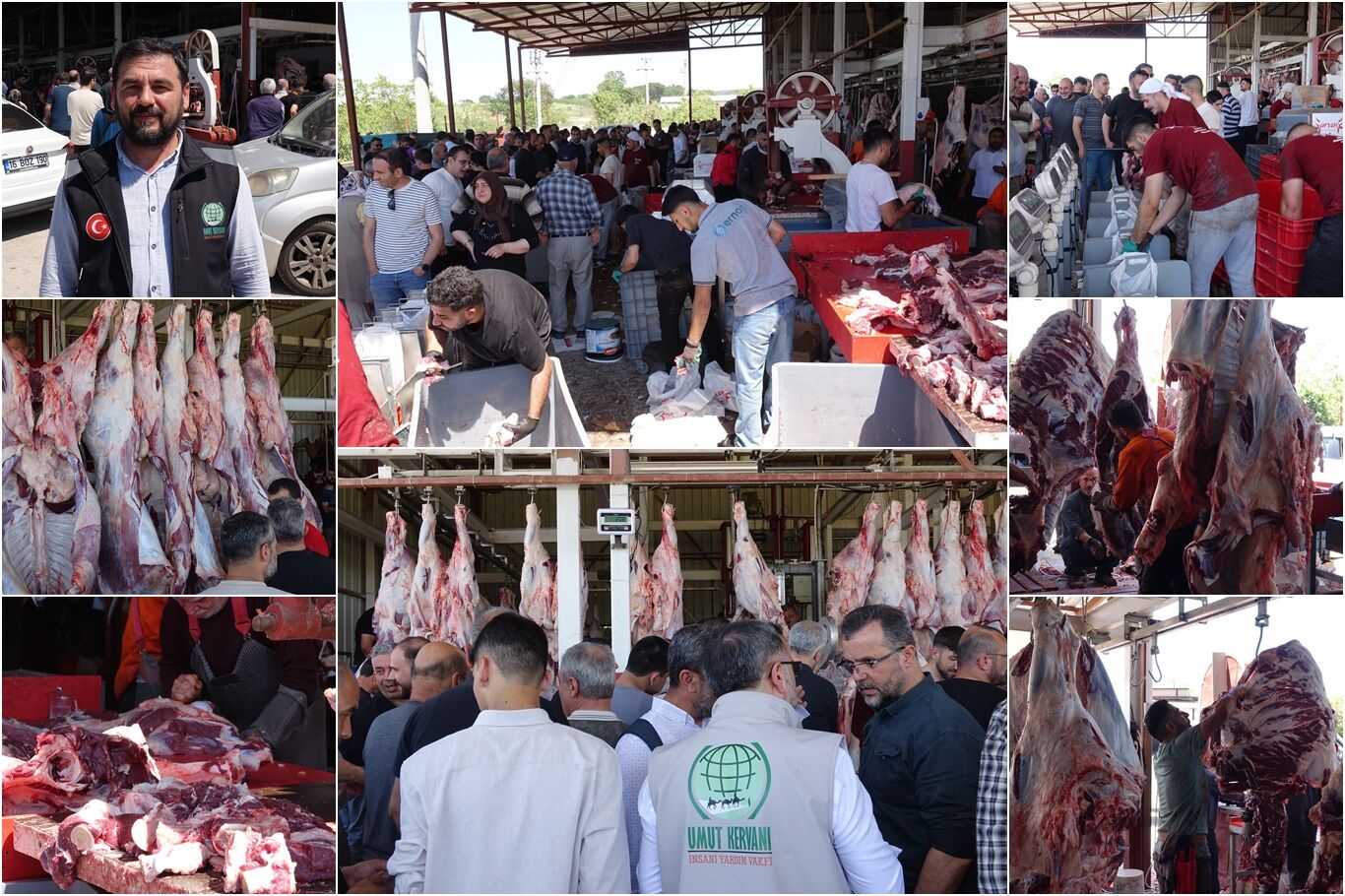 Umut Kervanı'ndan kurban organizasyonu: Yüzlerce ihtiyaç sahibine et yardımı