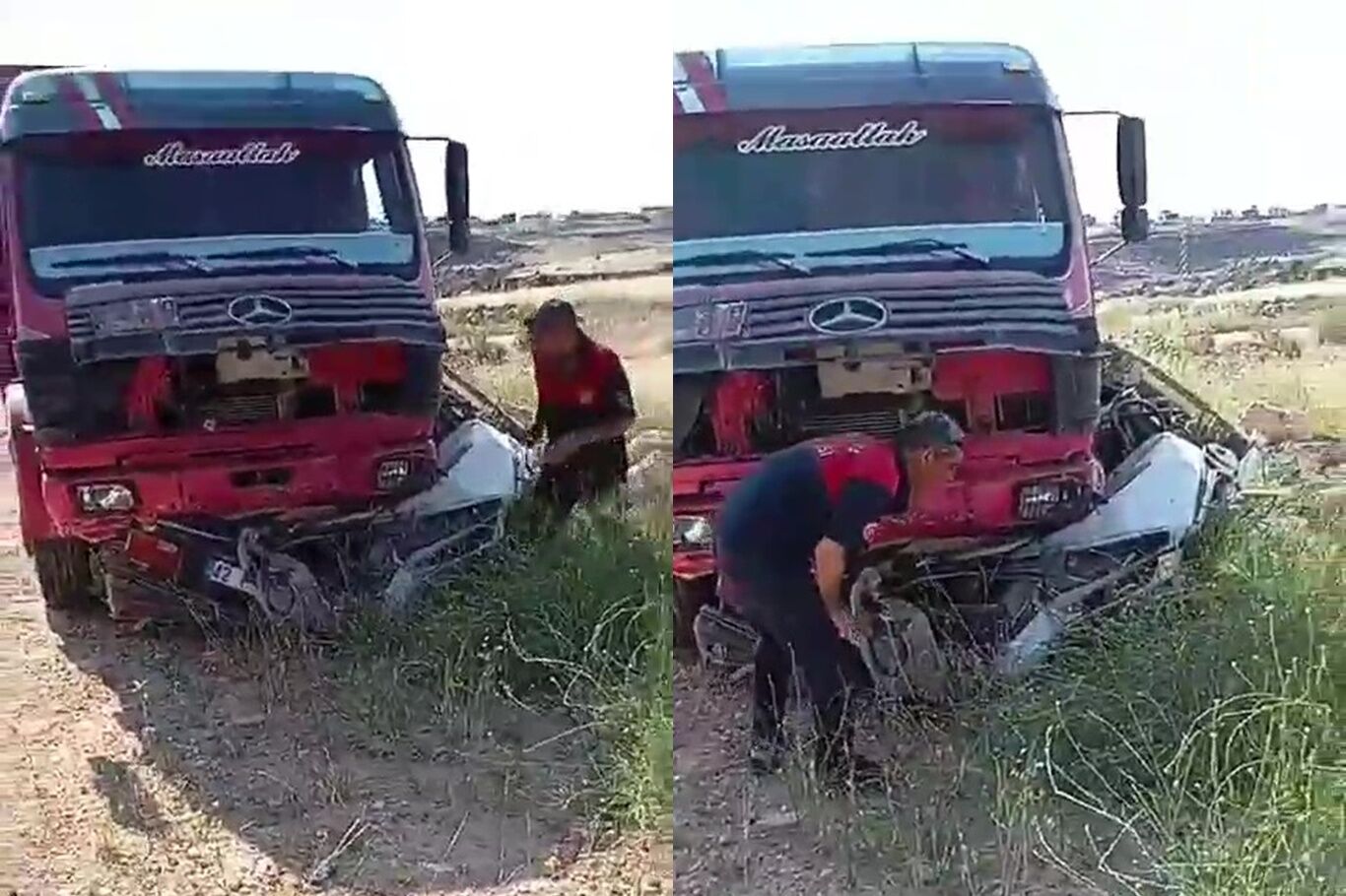 Şanlıurfa'da otomobil kamyonun altında ezildi: 3 ölü