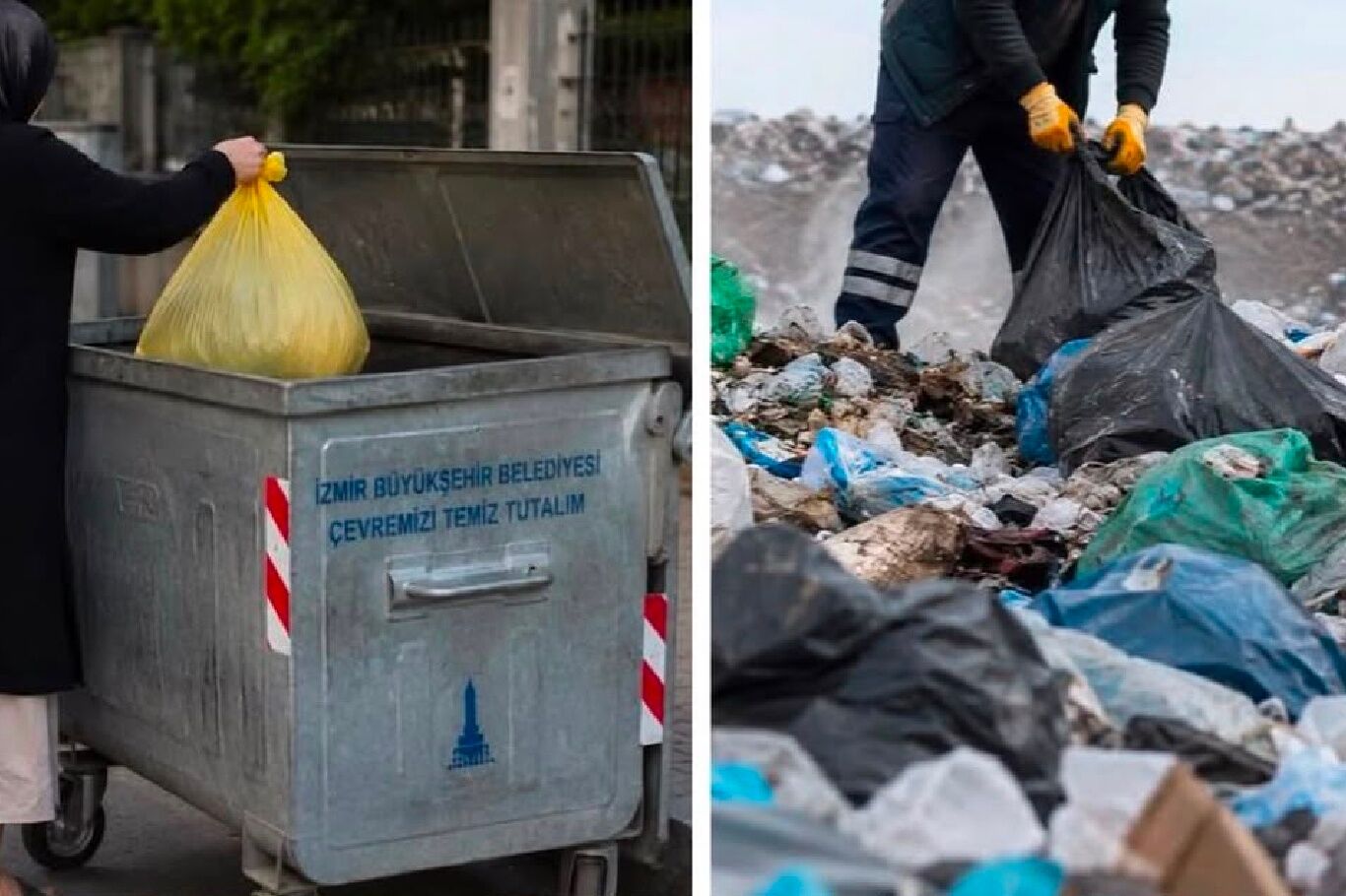 İzmir'de çöp sanılıp atılan 400 bin lira güvenlik kameralarıyla bulundu