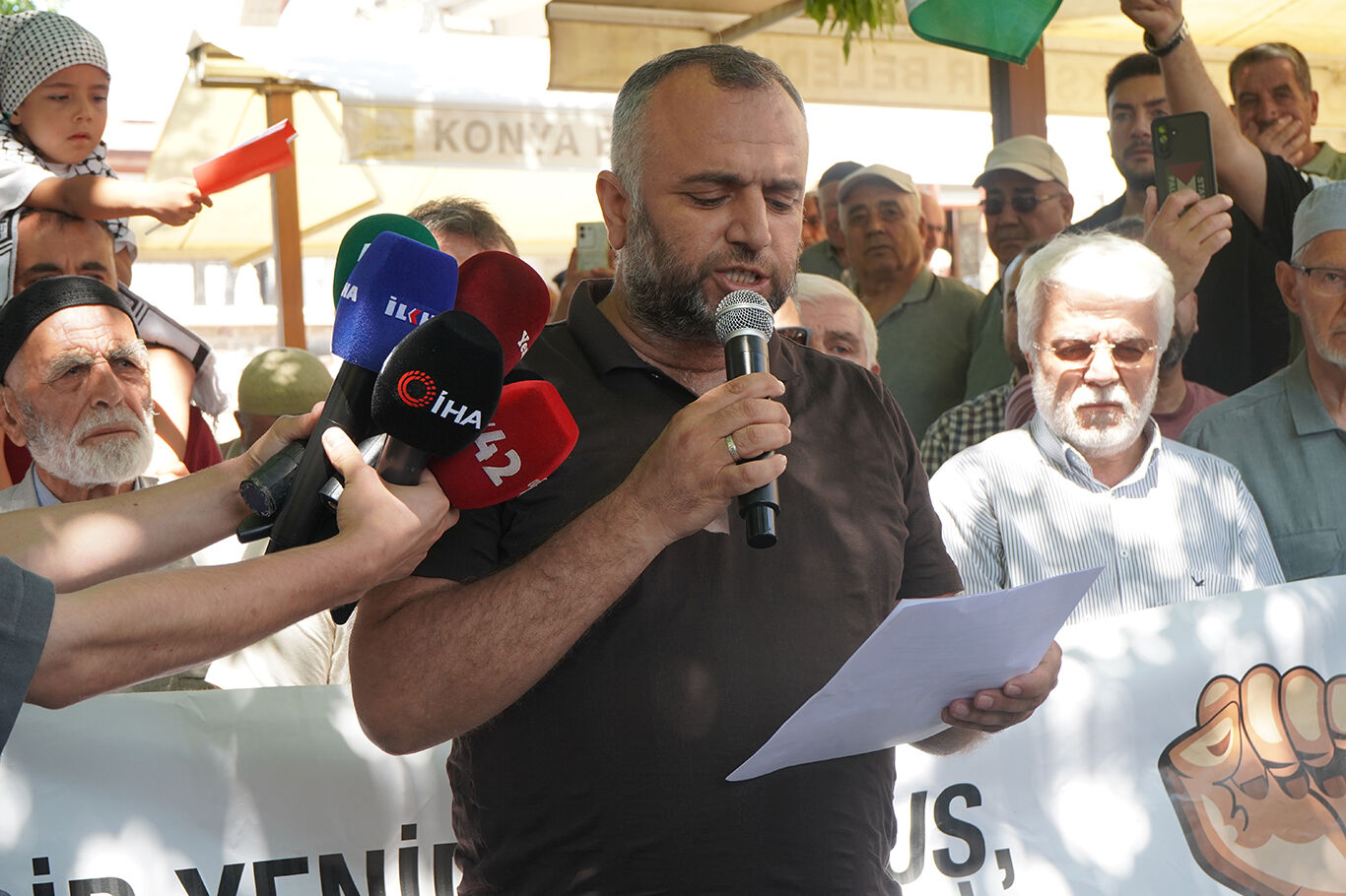 Konya'da Filistin Konvoyu'na destek çağrısı: Bu konvoy Filistin'deki zulme karşı durmak için yola çıktı