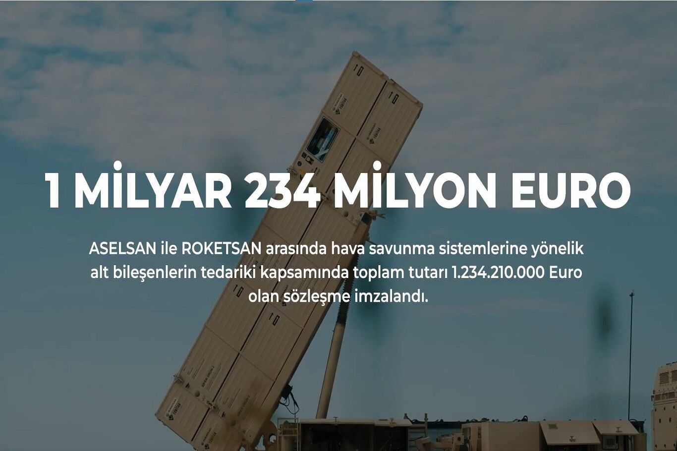 ASELSAN ve ROKETSAN'dan 1,2 milyar avroluk sözleşme