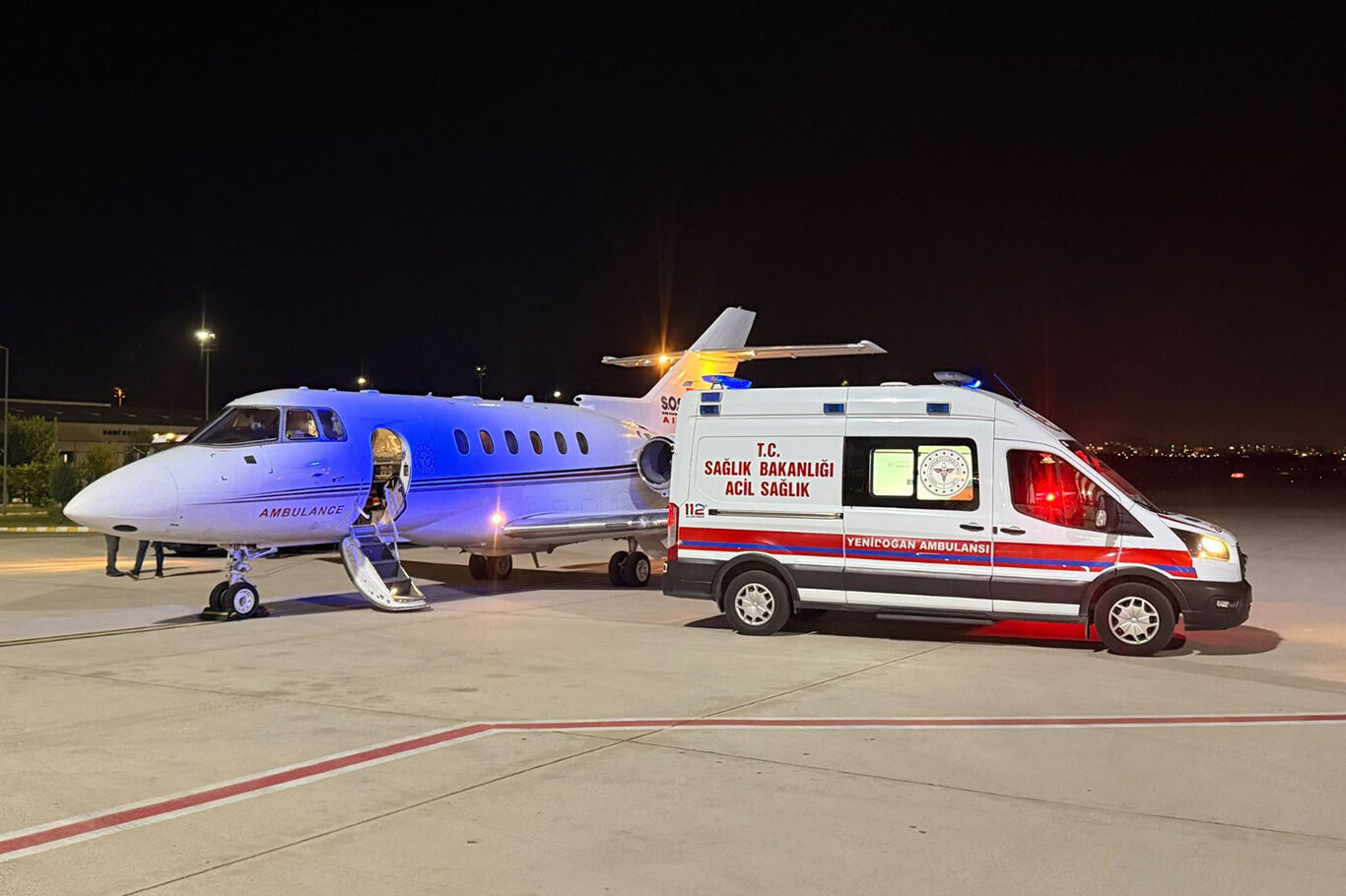 Batman'da 50 günlük Eylül bebek için ambulans uçak havalandı
