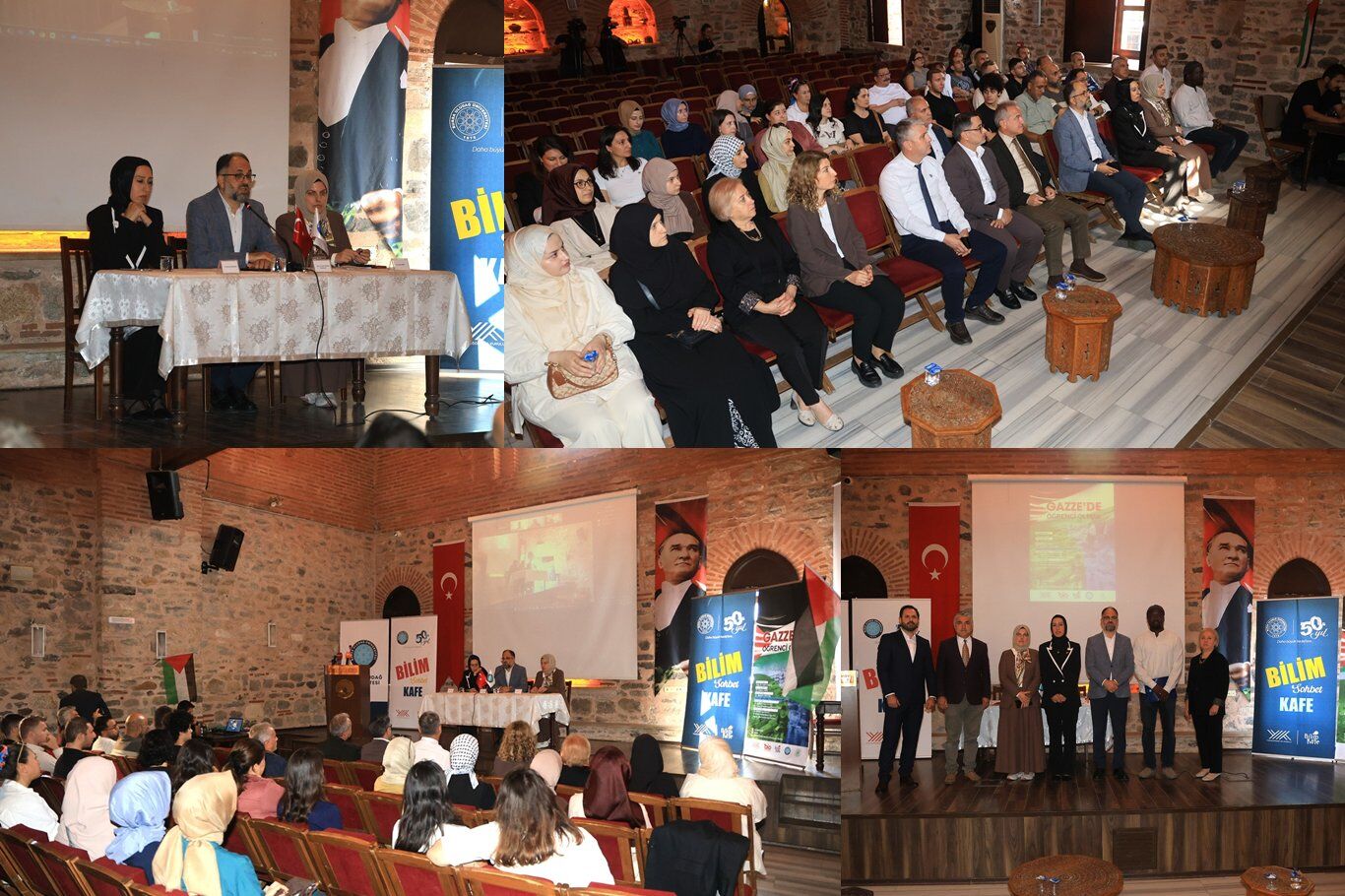 Bursa'da Gazze için bilim kafe paneli düzenlendi
