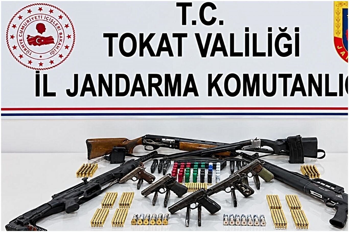 Tokat'ta silah kaçakçılığı operasyonunda 5 şüpheli yakalandı